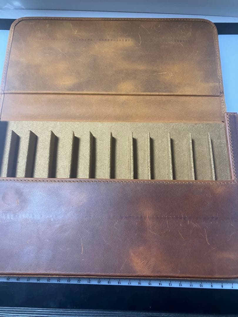 GALEN LEATHER ガレンレザー　ペンケース　12本　CHブラウン