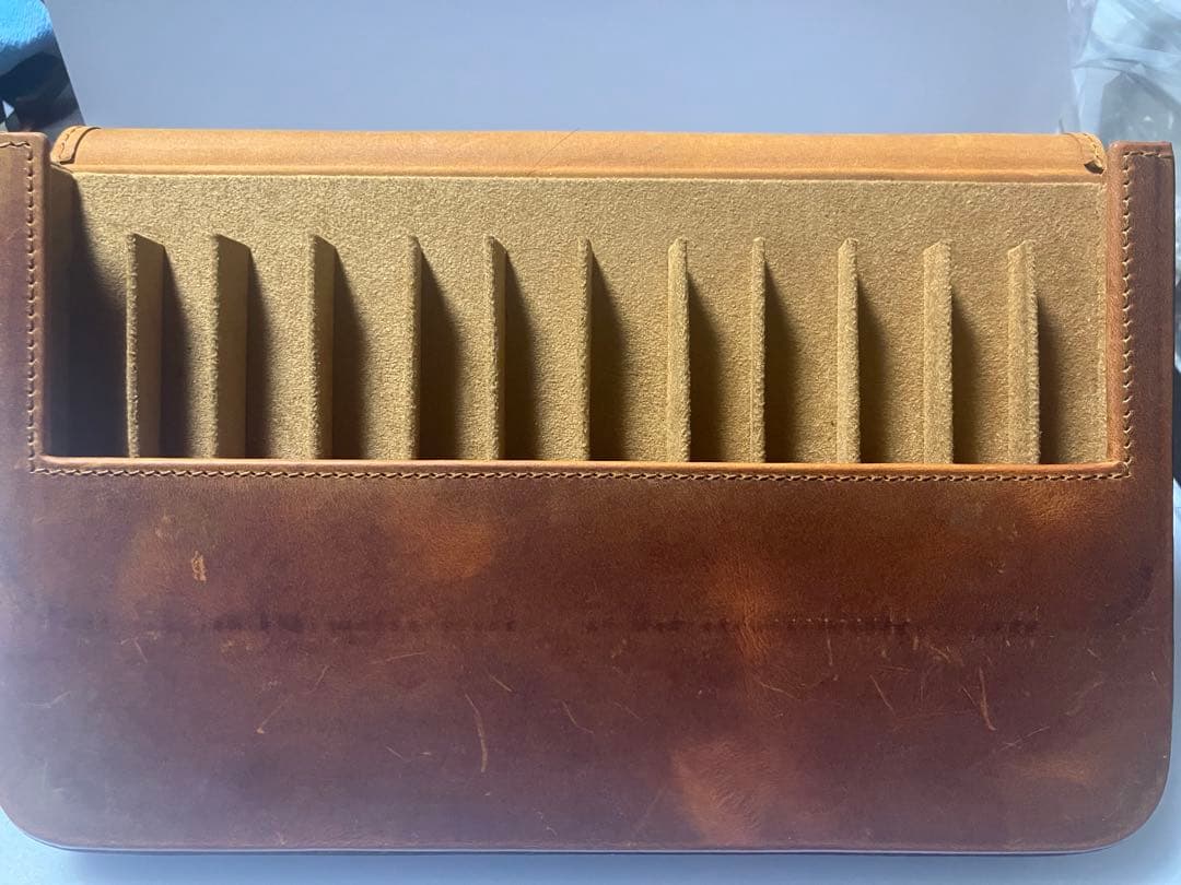 GALEN LEATHER ガレンレザー　ペンケース　12本　CHブラウン