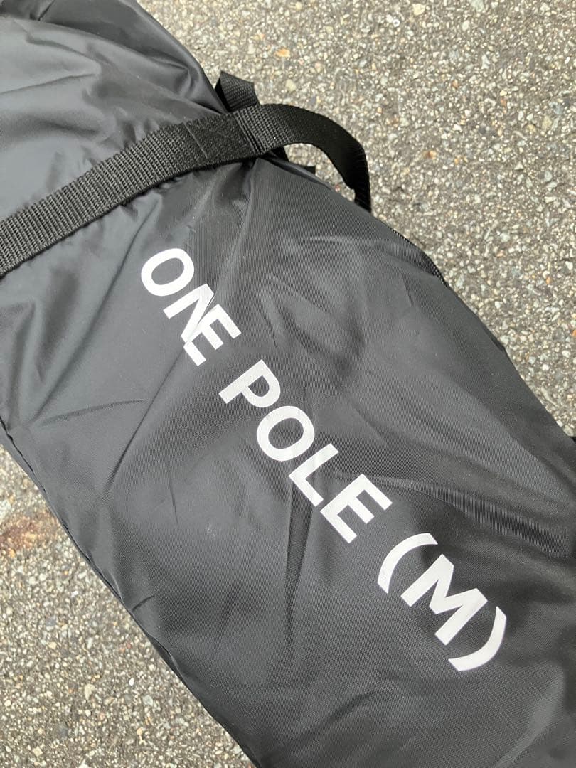 DOD【未使用】ワンポールテントM♪ブラック♪グランドシート付き