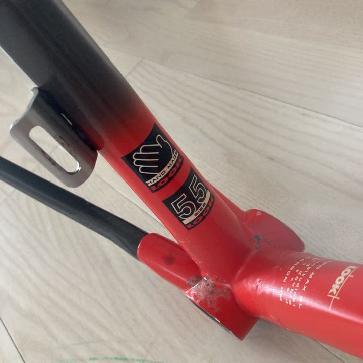 LOOK KG381i 55 フレーム カーボンなのに細身に見せるラグ溶接