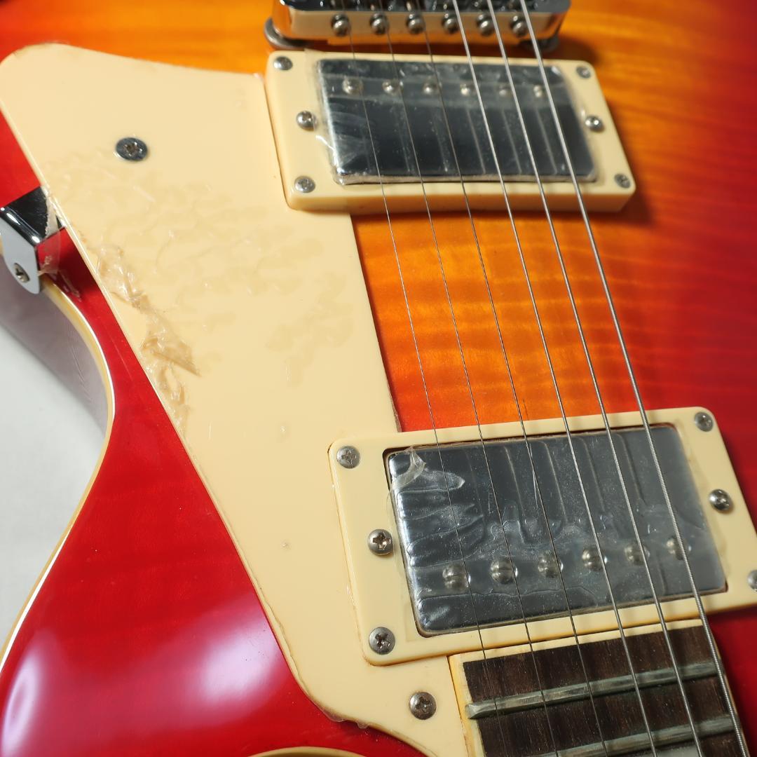 ケンケン用 美品JUNO レスポールタイプ エレキギター ケース付 セットネック