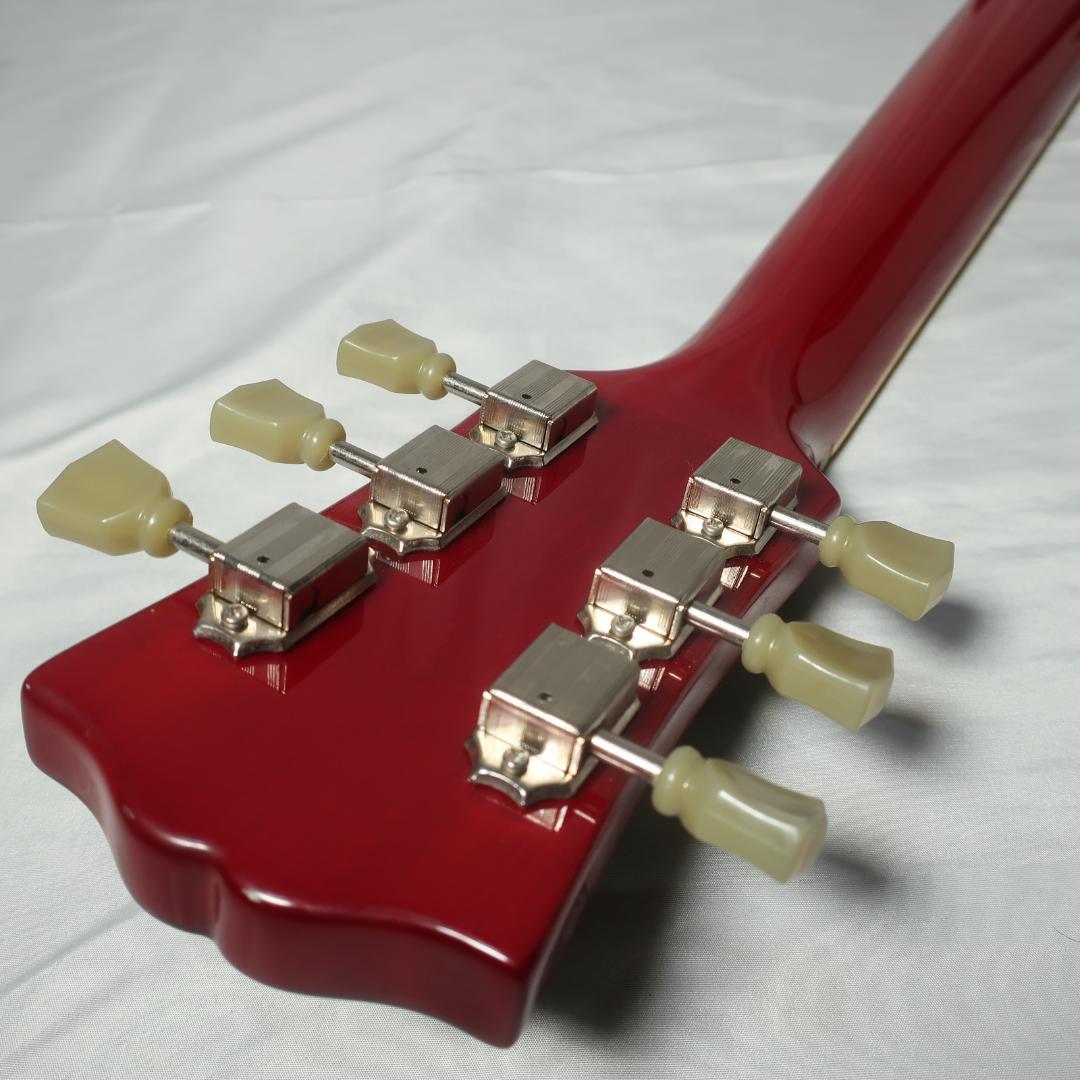 ケンケン用 美品JUNO レスポールタイプ エレキギター ケース付 セットネック