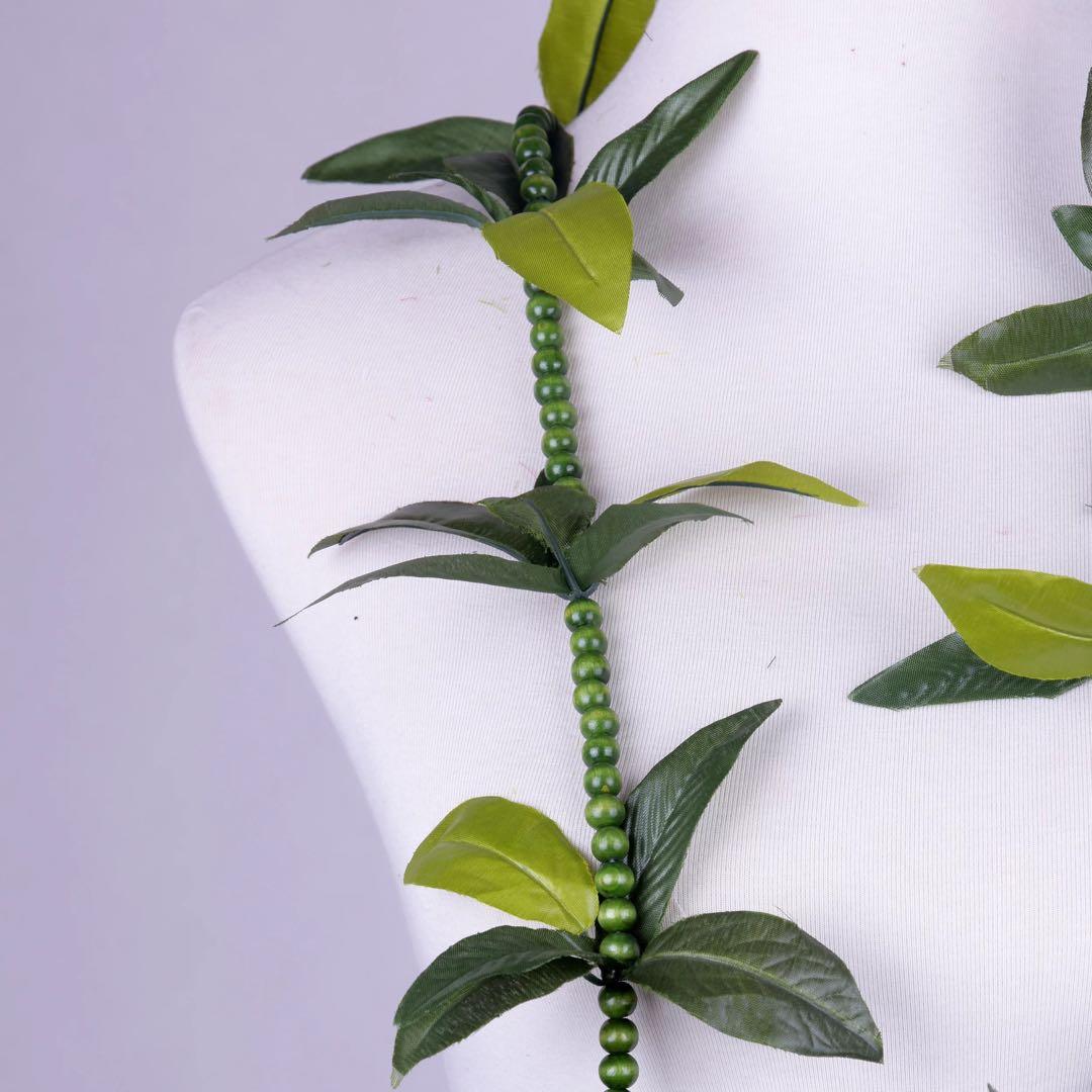 【4本セット】フラダンス用　モキハナビーズオープンレイ