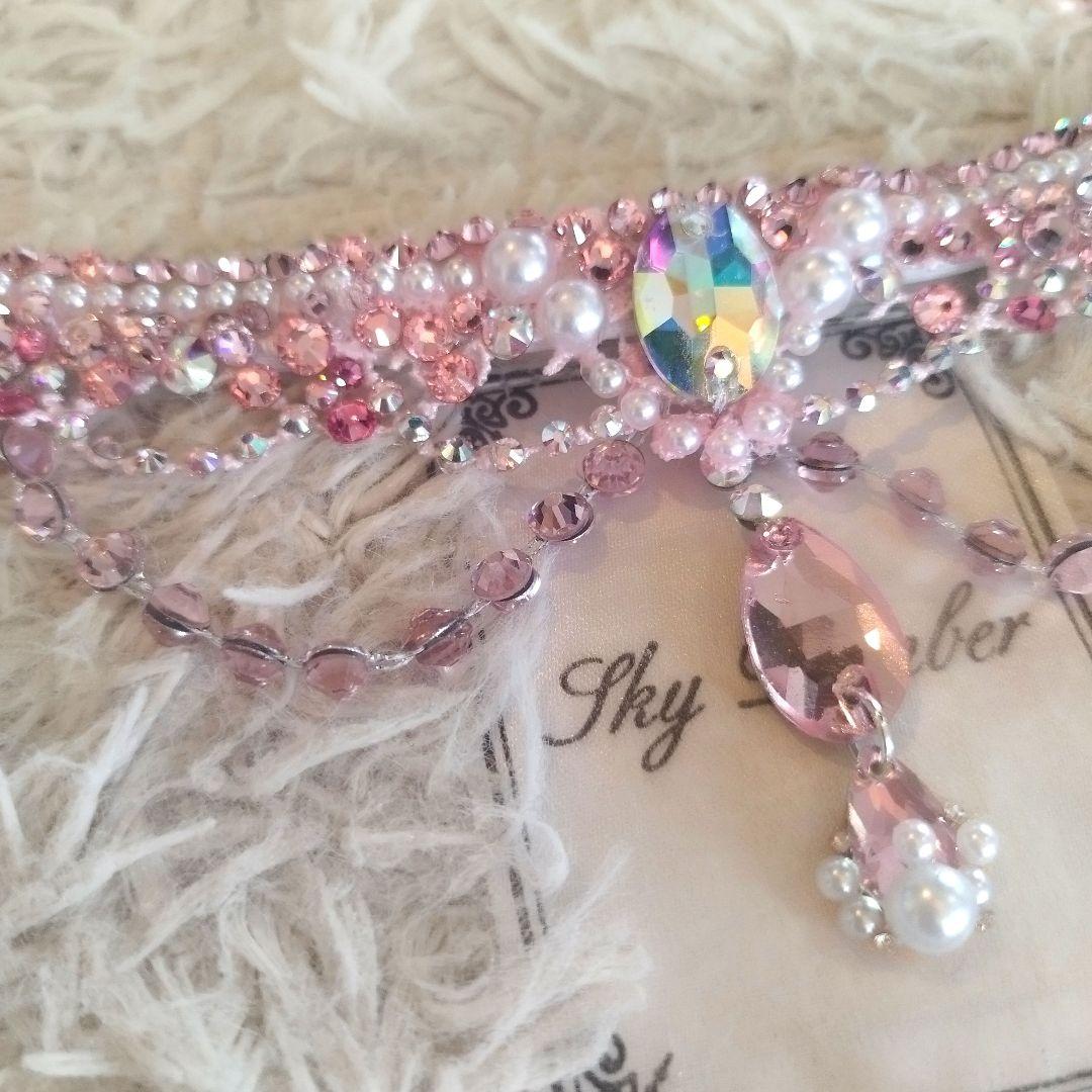 mi様　大人ラブリーなピンクのネックレス　イヤリング　社交ダンス　ベリーダンス