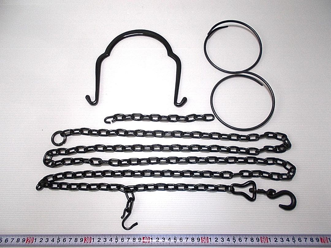 茶道具 金工師 木村清五郎作 釚鎖弦道具 釣釜道具 一式3点セット 送料込み