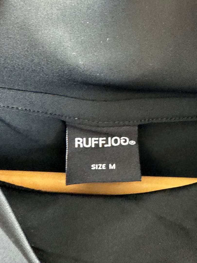 RUFFLO ブラック ゴルフシャツ M 新品未使用