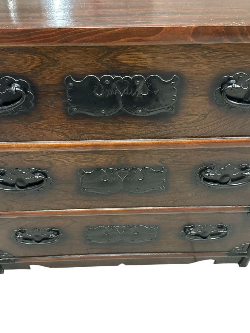 李朝家具　チェスト　バンダジ　韓国　ヴィンテージ　アンティーク　骨董　タンス