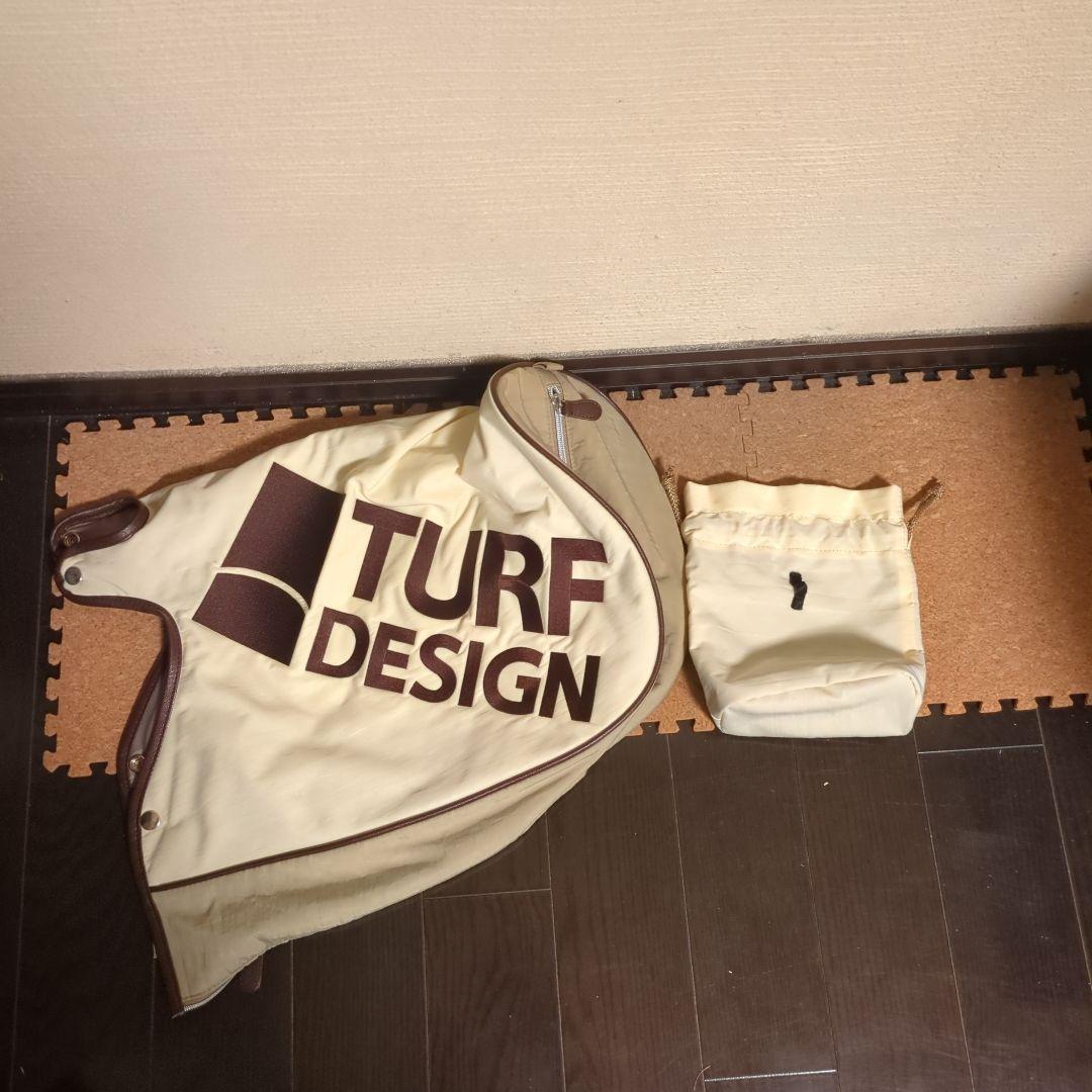 TURF DESIGN キャディバッグ ホワイト/ベージュ