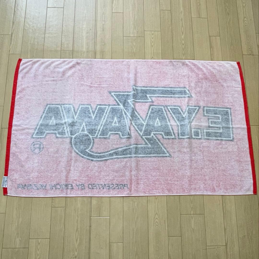 矢沢永吉 ★ 当時物94s' スペシャルビーチタオル ( ロゴ ) レッド