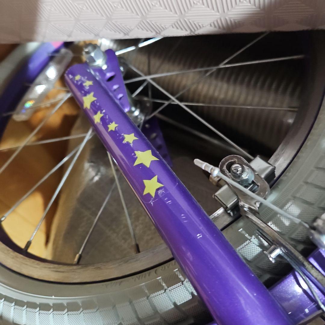 子供用自転車 18インチ パープル