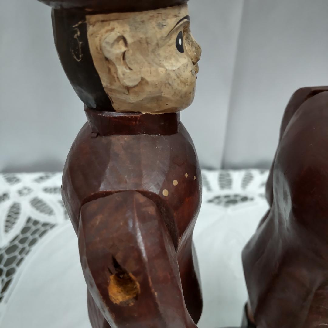 chimney sweep　ヨーロッパ　ヴィンテージ　木製フィギュア　置物