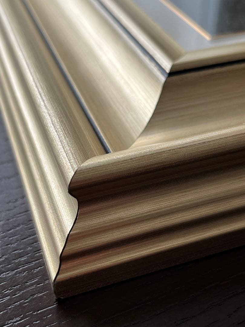 レオナルド・ダ・ヴィンチ　「モナリザ」　複製ポスター　額付　メディウム加工