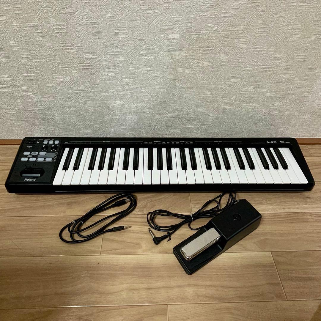 Roland A-49 MIDIキーボード（ダンパーペダル付き）