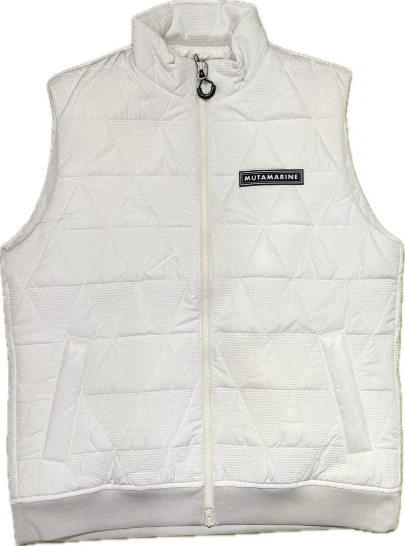 【新品】ムータマリン　ゴルフ　ベスト　白　メンズXL