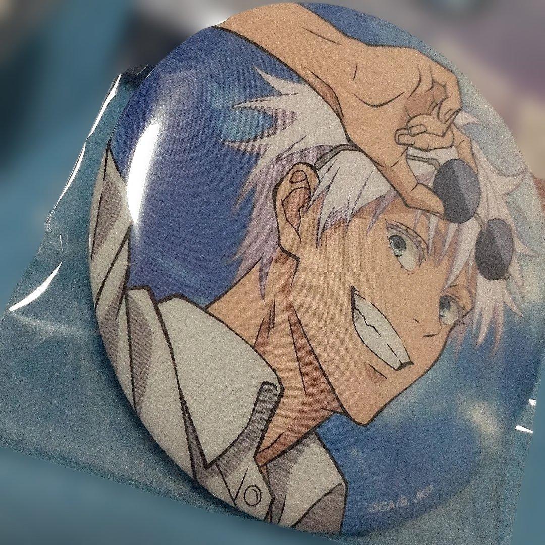 呪術廻戦セガラッキーくじ 希少 五条悟缶バッジ 合計2点セット