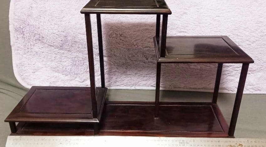 値引き中‼️高級展示会用‼️黒檀花台