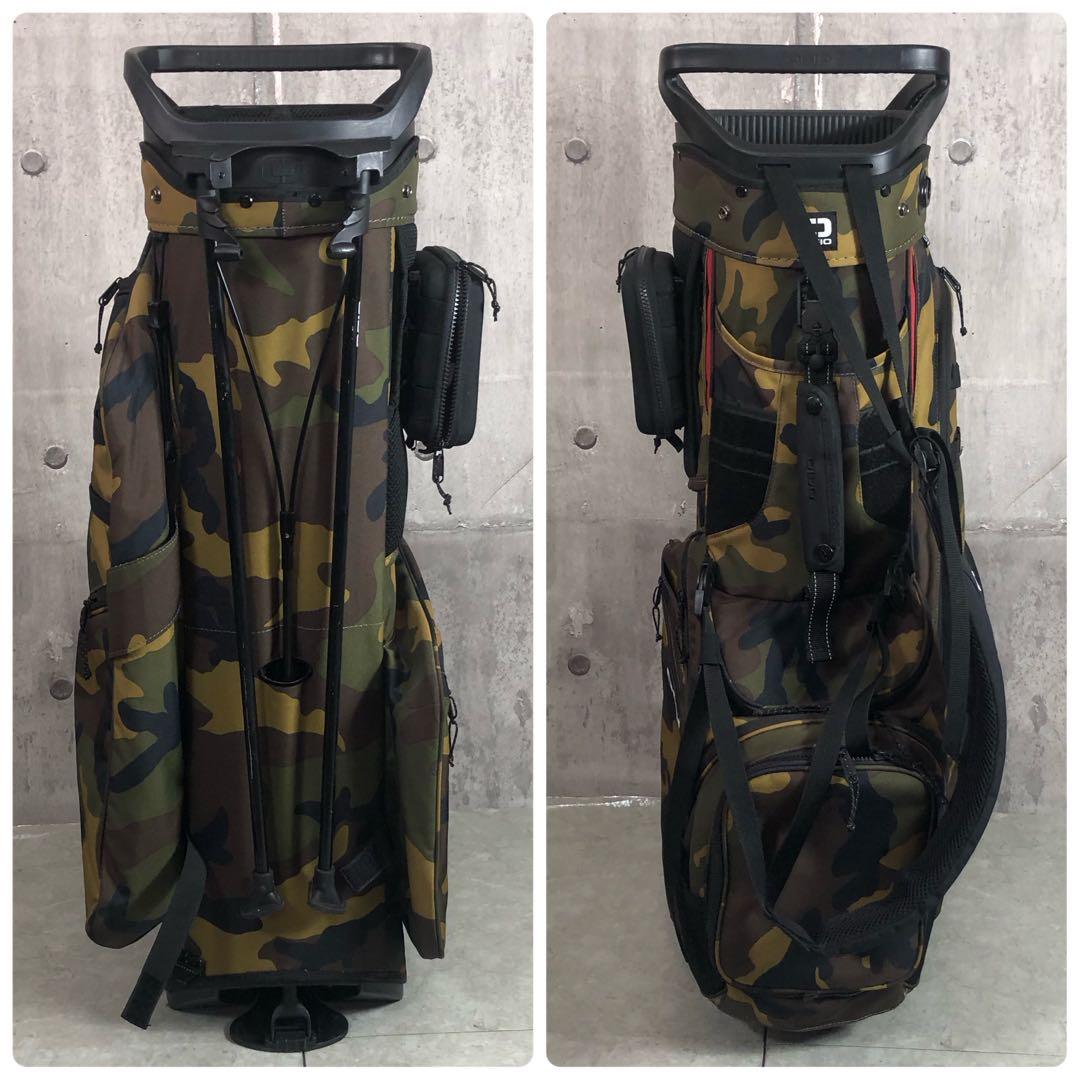 OGIO　キャディバッグ　カモフラ　スタンド式　14分割　4点固定　ポーチ付き