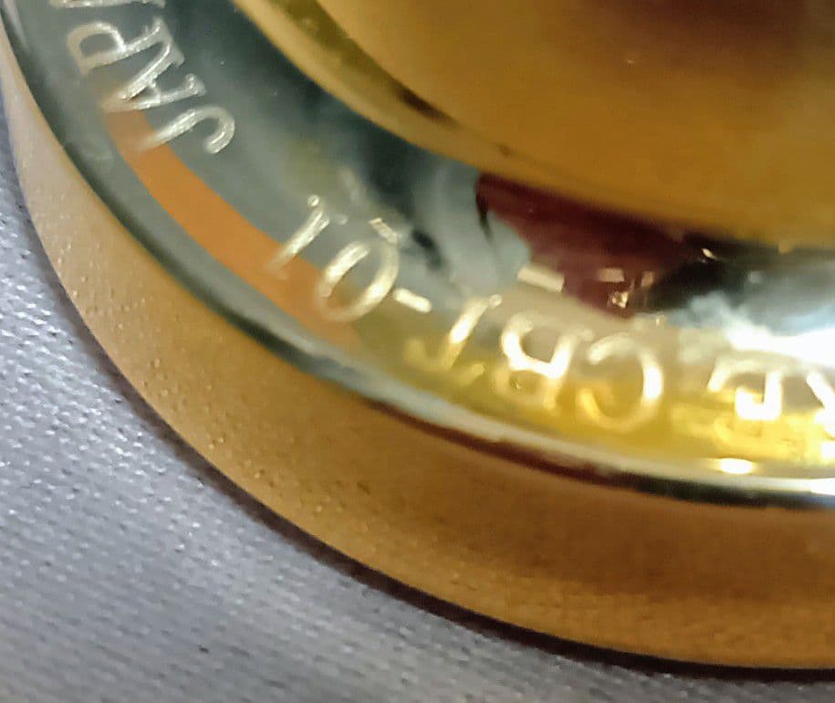 チューバ　マウスピースVOLARE CBT-01 ゴールド仕上げ