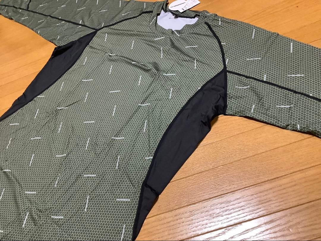 【確認画像】ハイネックUVウエア　消臭ウエア　冷感ストレッチ　スポーツ　ゴルフ