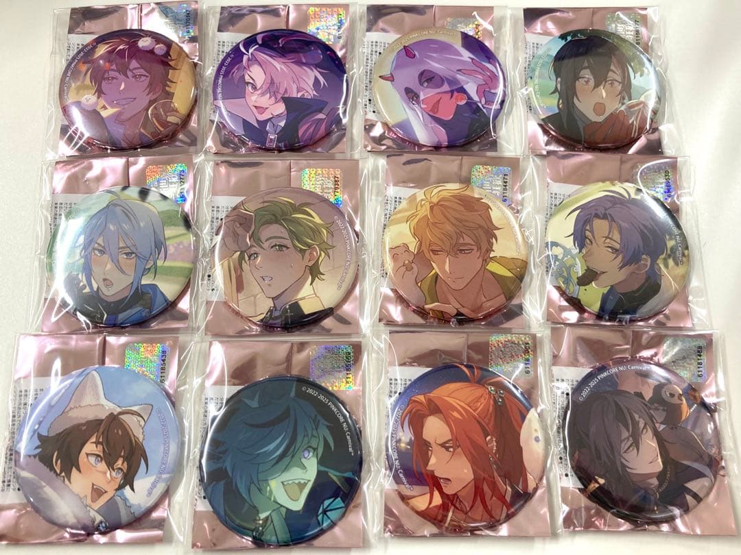 NUカーニバル ぬいぐるみ ポップアップ 缶バッジ コンプセット