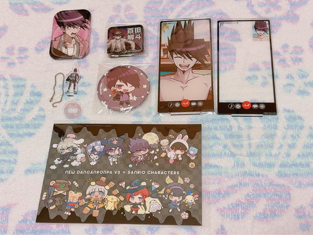 ダンガンロンパ 絶望 缶バッジ ナンジャ ミニアクスタ エビテン 水着 百田解斗