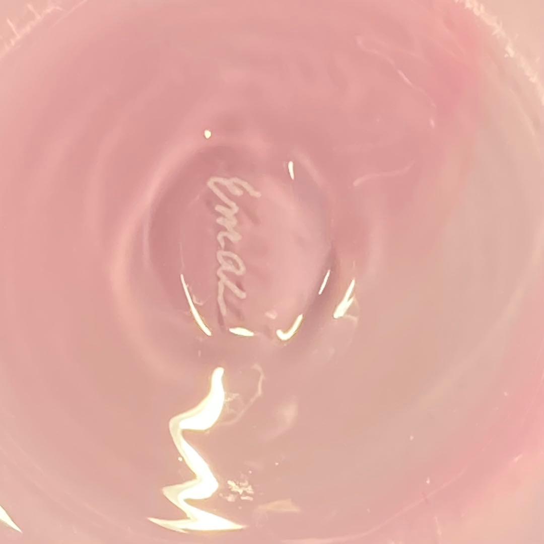 【美品】花瓶 ガラス工芸 ブルー マーブルガラス enrai