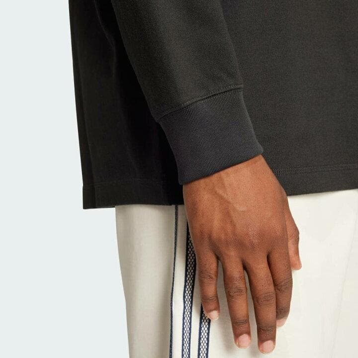 新品 Mサイズ アディダス ゴルフ モックネックシャツ 長袖 ブラック