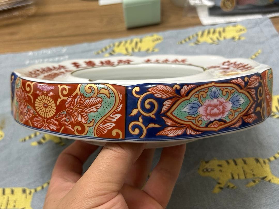 【超激レア】　任侠　土佐犬　記念品　有田焼灰皿　010