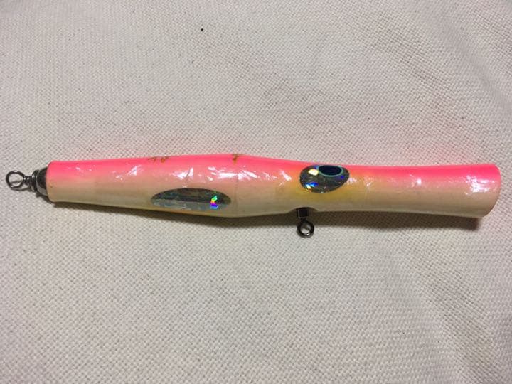 貝田ルアー　トランペット230 ピンクアバロン　アワビ貼り