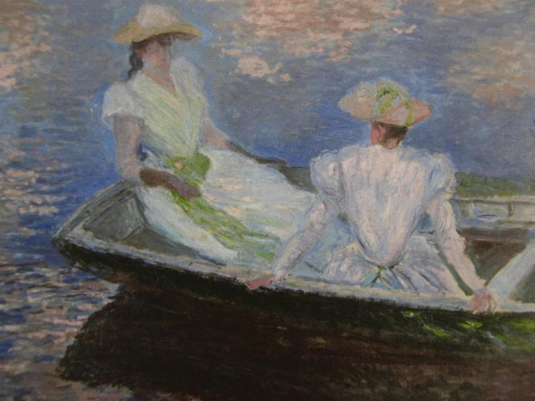 クロード・モネ、「Young Women in Boat」、厳選