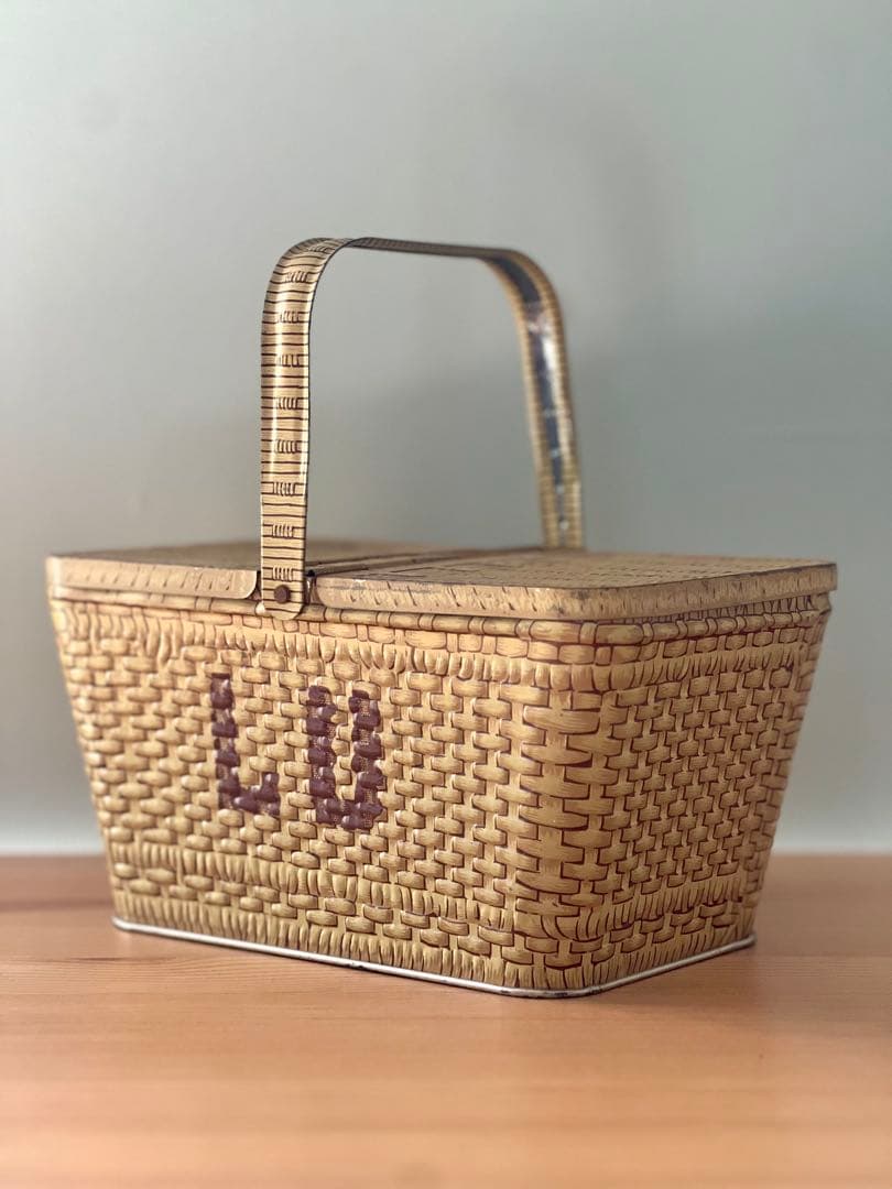 LU ビスケット バスケット パニエ 缶 /フランス ハグオーワー　マチルド