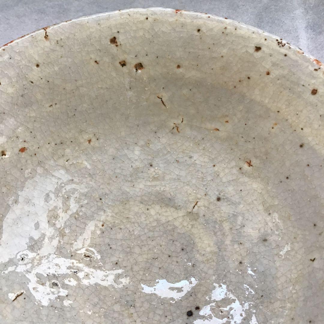 茶道具　萩焼平茶盌　丹羽玉邦画　新兵衛作　不染斎書付き　共箱　紙箱　S265HC