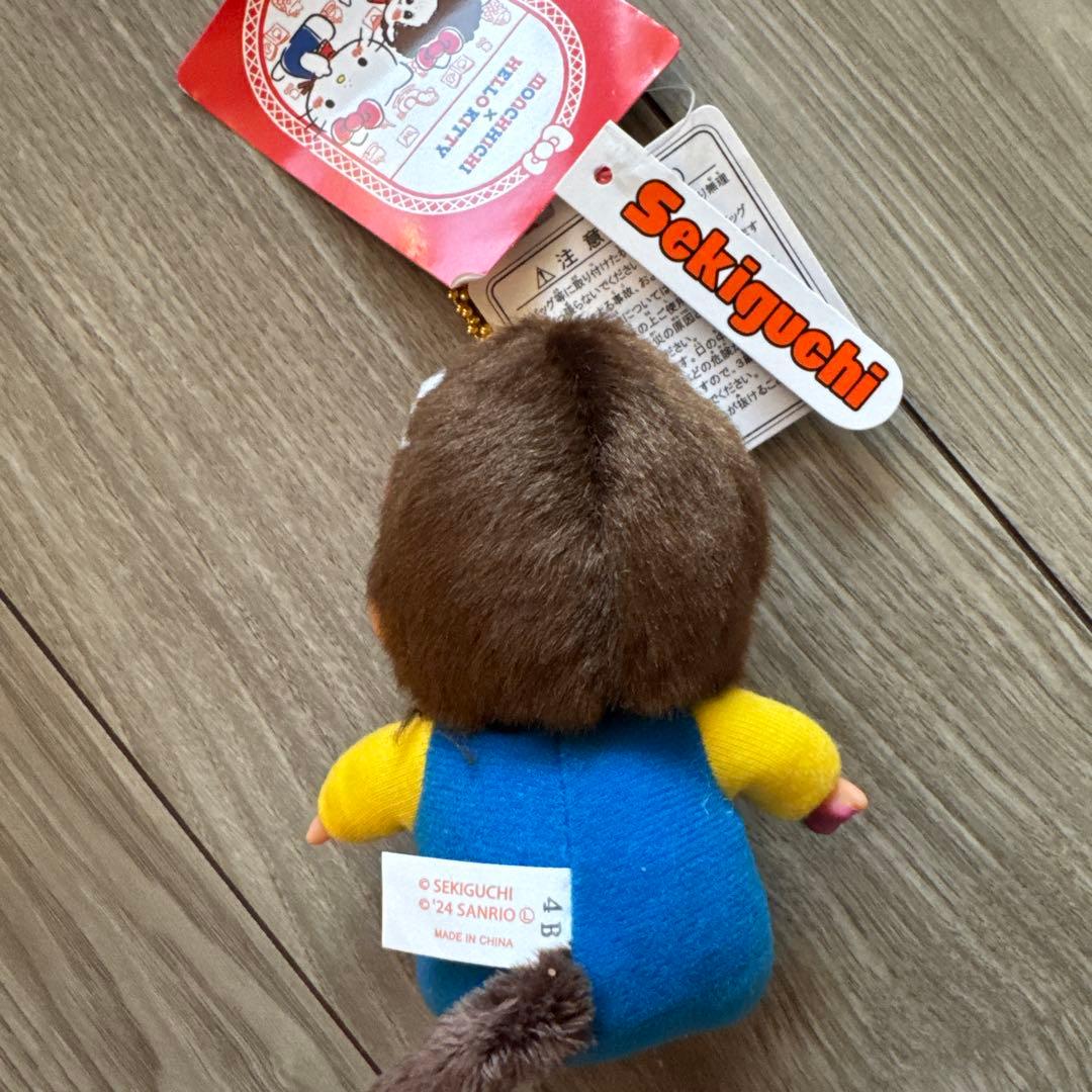 モンチッチ×サンリオ　ハローキティ　コラボ　顔デカSS マスコット　キーホルダー