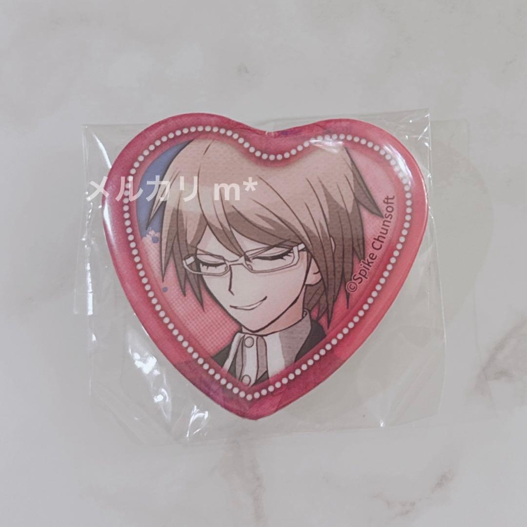 ダンガンロンパ テレ顔 照れ顔 ハート缶 缶バッジ 十神 白夜 2