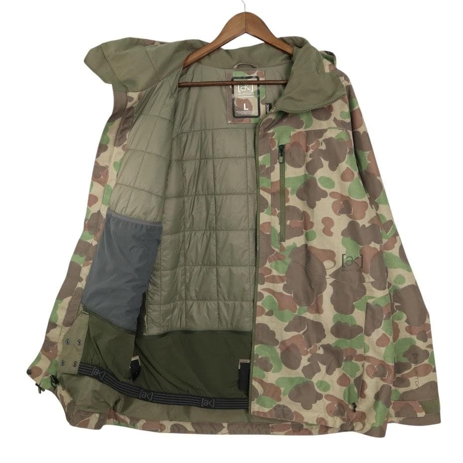 【AK】Burton M 2L SWASH JK　L　スノボウェア　カモ　美品