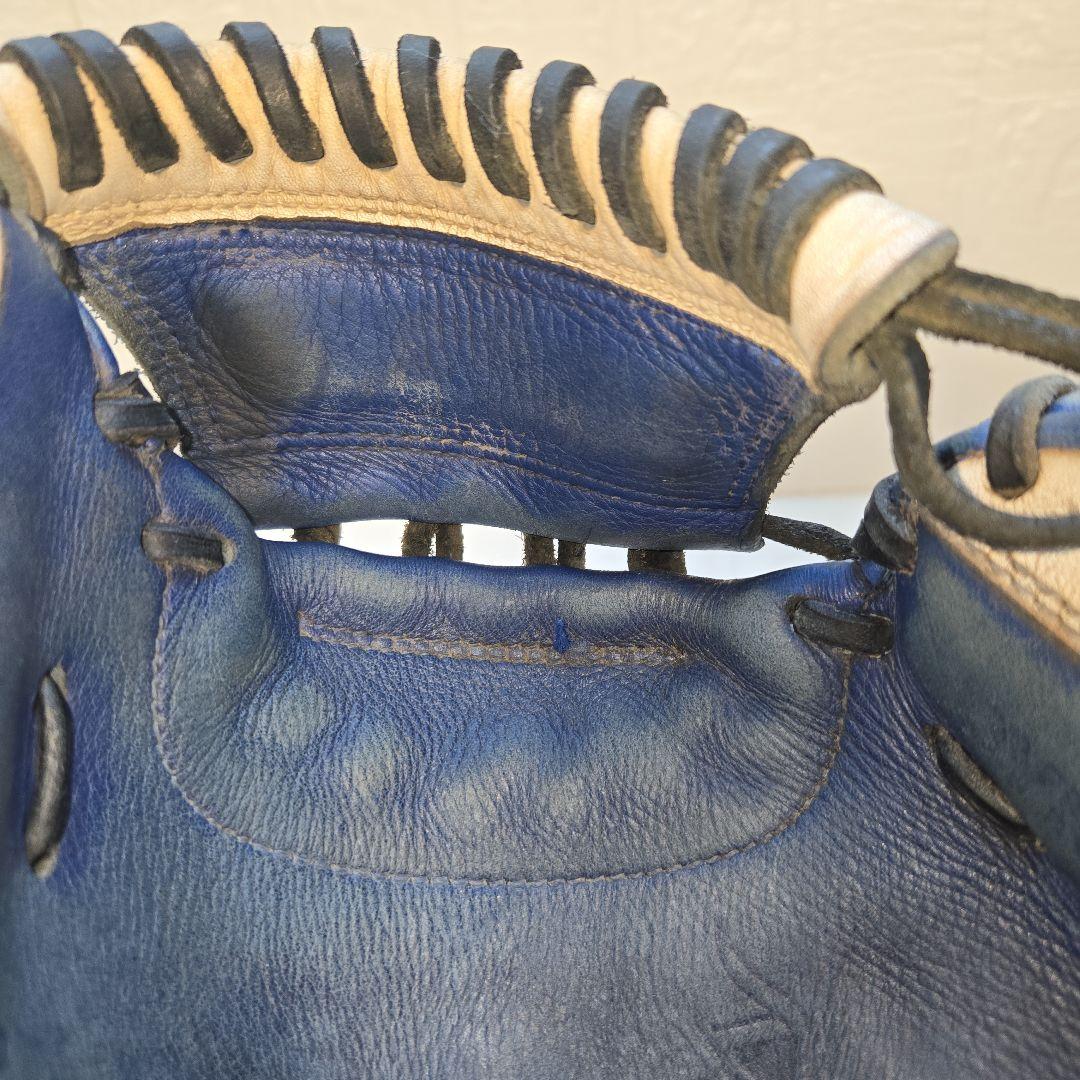 髙橋公平 ゼット 日本製 旧ラベル 軟式キャッチャーミット ブルー