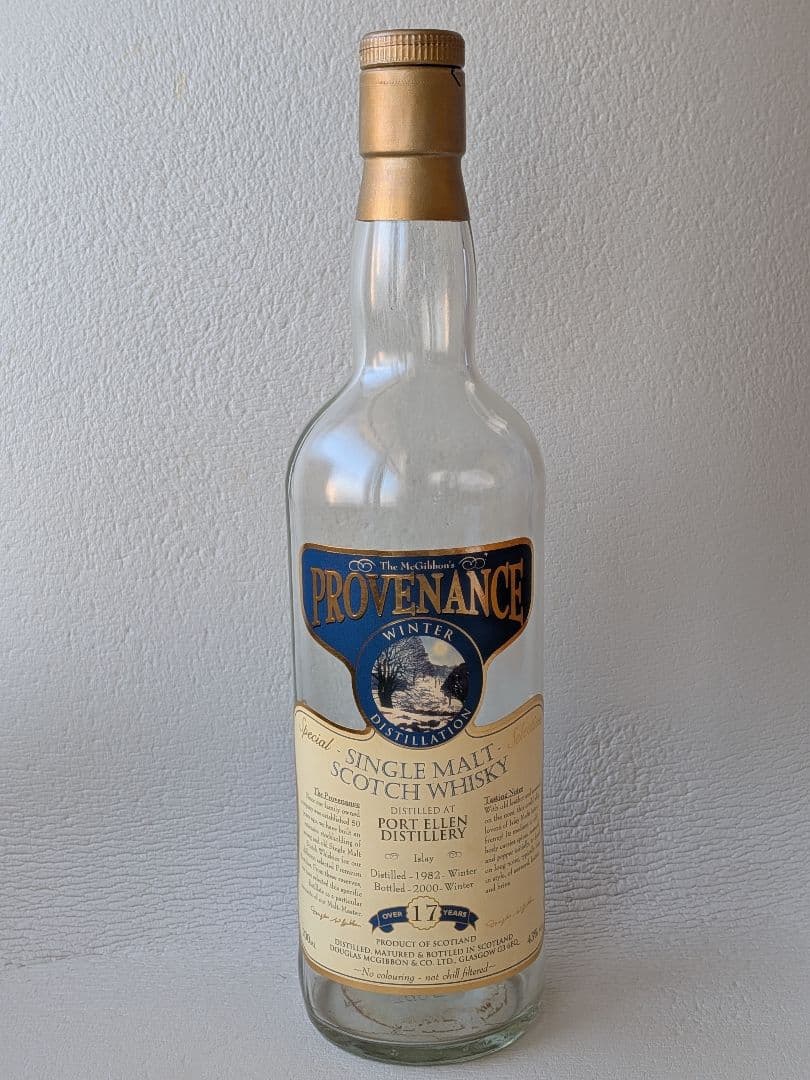 【空き瓶・箱あり】ポートエレン17年PROVENANCE　1982ー2000