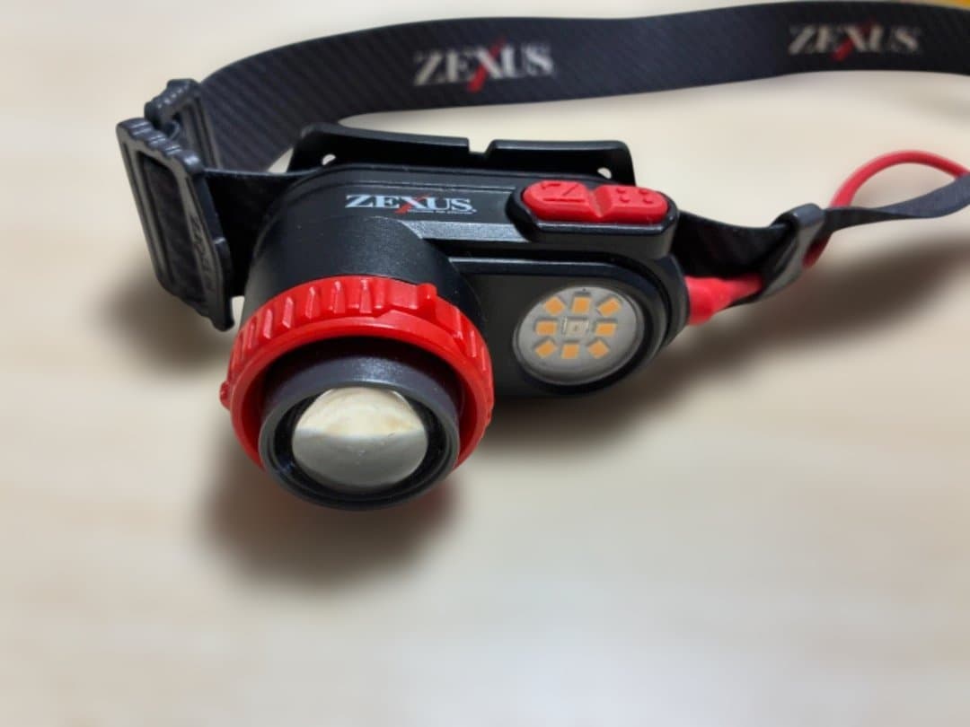 ZEXUS ヘッドランプ 黒・赤