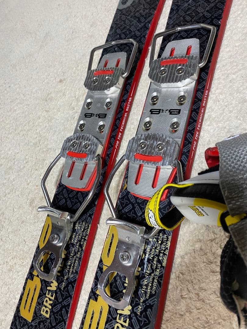b×bショートスキー　99cm ブーツレグザム24cmショートスキーセット中古