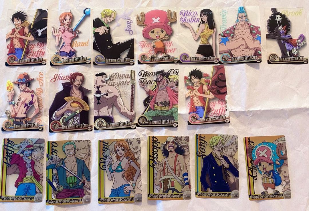 ワンピース　森永　ウエハース　カード　18枚セット