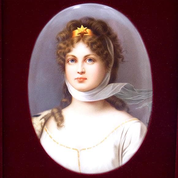 【希少・KPMベルリン 】ルイーゼ王妃 陶板画／額装 アンティーク 投資アート