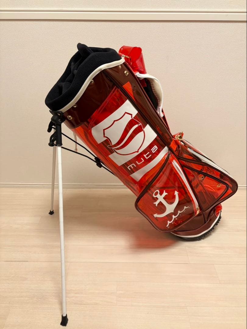 muta MARINE ムータマリン　キャディバッグ　ゴルフバッグ　レッド　希少