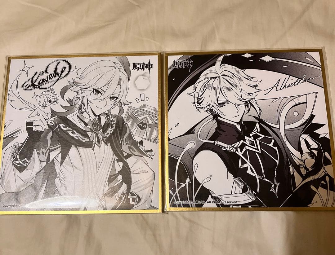 原神 FES フェス 2026 2024 特典 色紙 アルハイゼン　カーヴェ