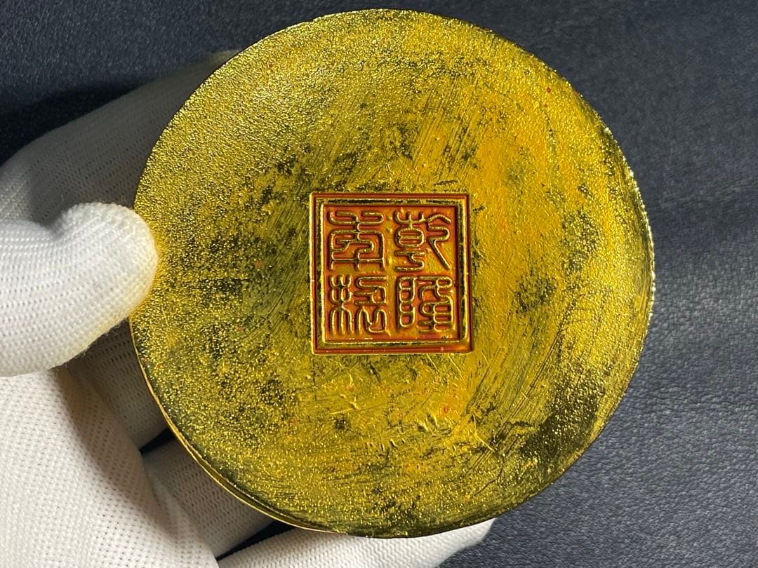 中国骨董品　古美術品　乾隆年製銘　鳳凰図案化粧箱　古賞物　時代物　希少レア