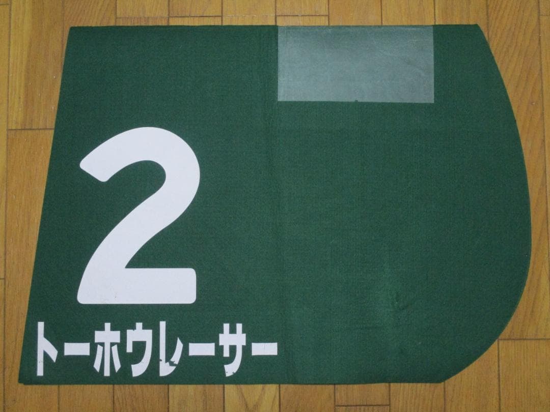 競馬 トーホウレーサー（ニュージーランドトロフィー優勝馬）のGⅢ実使用ゼッケン