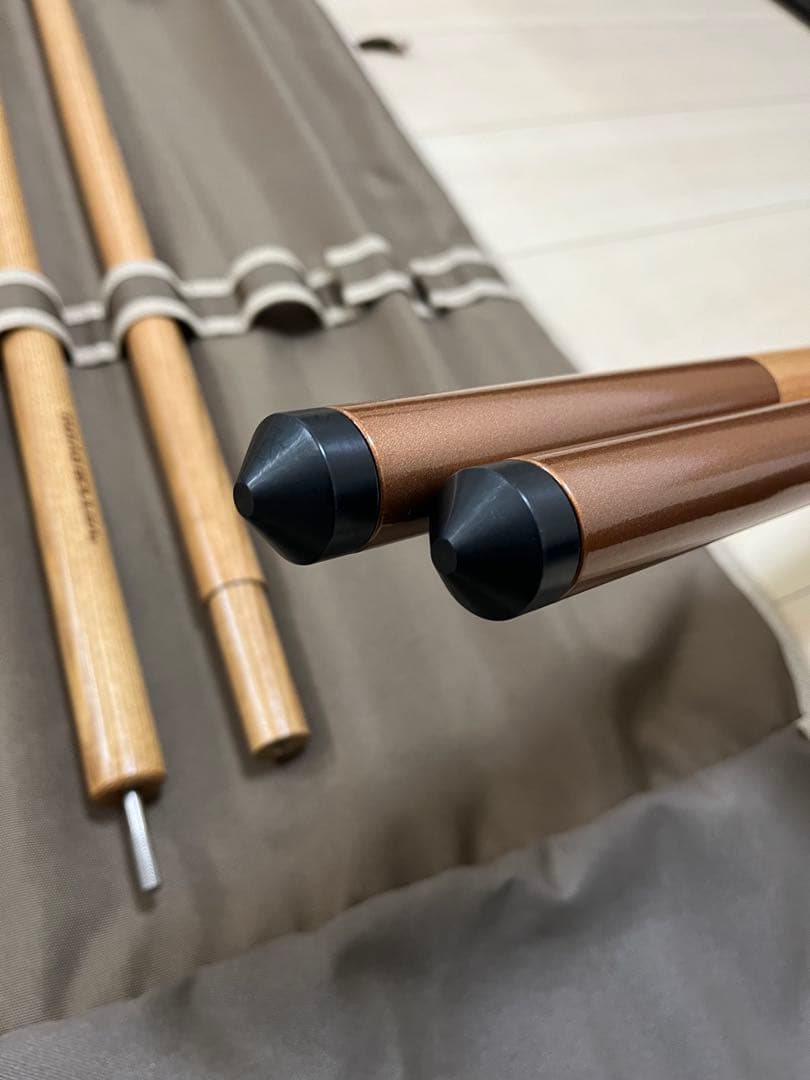 新品　タラスブルバ　木製　タープポール240　2本組　ケース付　ホワイトアッシュ