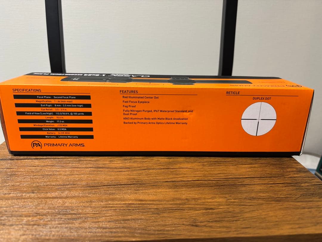 実物 Primary Arms クラシック 1-6x24 SFP スコープ