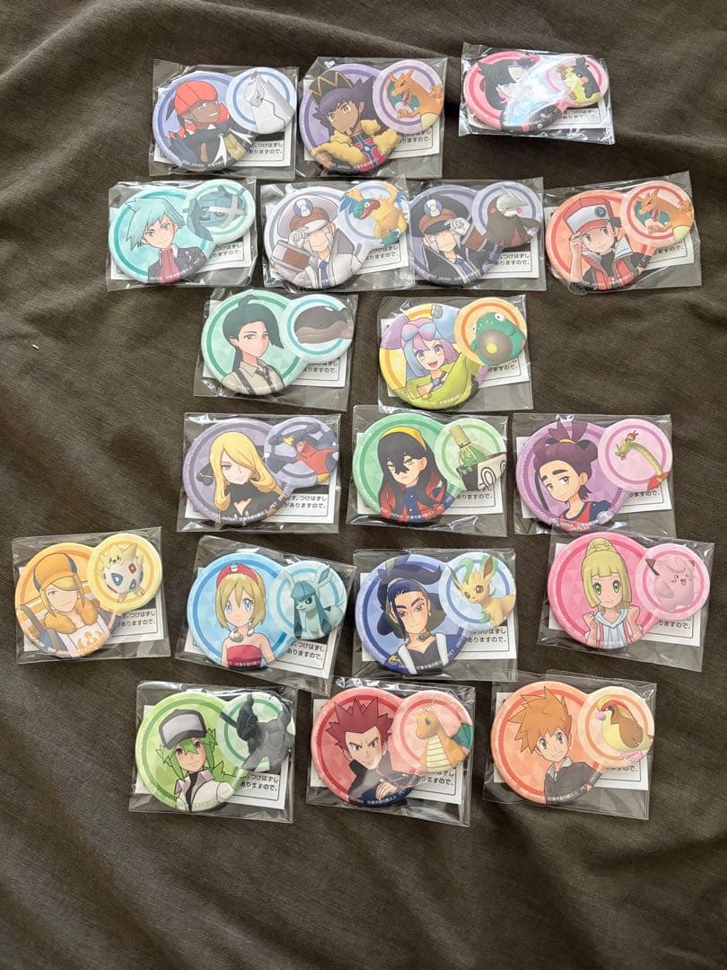 ポケモンマスターズ EX ポケモン＆トレーナー缶バッジVol.1&Vol.2