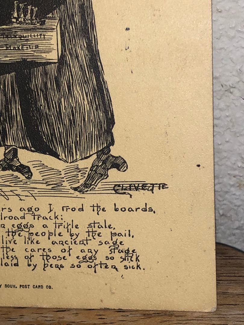 アンティーク 19s スカル　髑髏　骸骨　ハロウィン　ポストカード　死神　レトロ