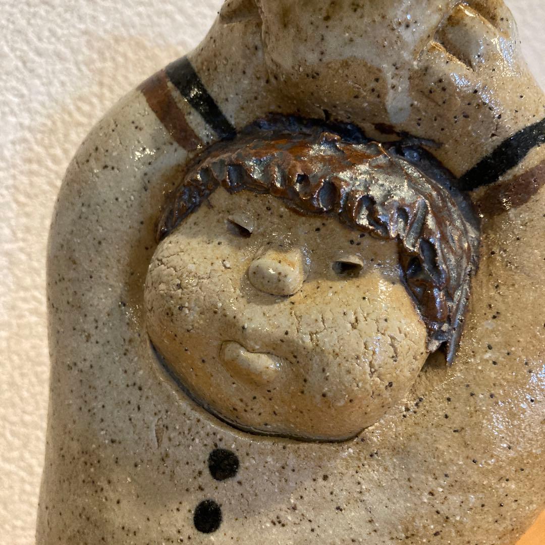 陶人形　阿部和唐　陶芸家　一点物